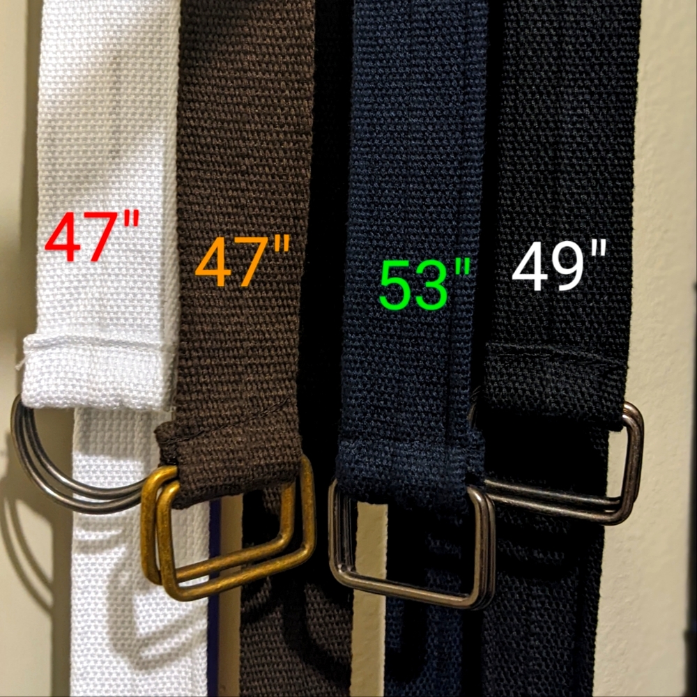 Classic canvas belt white/brown/ blue/ black
